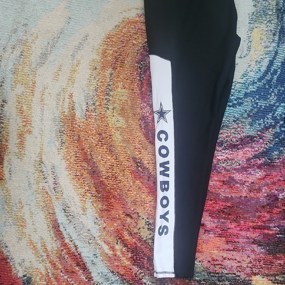 Dallad Cowboys Erin Andrews Blue Womens Leggings Size XL - Picture 1 of 4